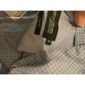 Henry Cotton pantalon sportivo light blue slim fit chino trouser